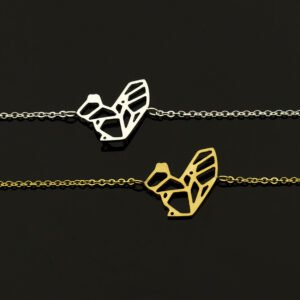 Gold squirrel woman jewelry origami squirrel Bracelet women's Bracelet - Image 3