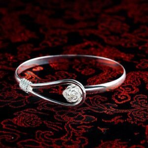 Simple Trendy Rose Flower Bracelet Female Romantic Flower Bracelet - Image 5