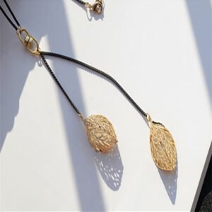 Leaf Tassel Long Necklace Women New Fashion Jewelry Black - Image 5