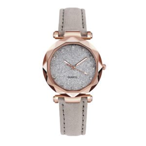 Casual Women Romantic Starry Sky Wrist Watch Leather Rhinestone Designer Ladies Clock - Image 9