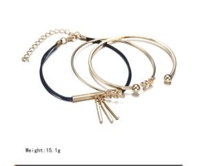 Modyle   Gold Color Crystal Wedding Bracelets Set CZ Stone Heart Bracelets Bangles For Woman - Image 9