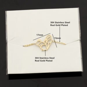 Gold squirrel woman jewelry origami squirrel Bracelet women's Bracelet - Image 4
