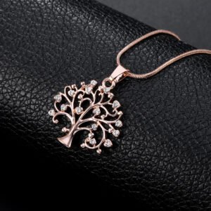 Big Tree Of Life Pendant Necklaces Drilling CZ Zircon Multi Layers Chains Long Necklace Jewelry Gifts For Her - Image 2