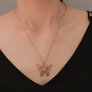 Butterfly Statement Necklaces Pendants - Image 3