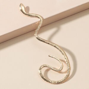 No Hole Ear Clip Vintage Zircon Snake Shaped Earrings for Women - Image 5