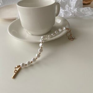 Classic Fashion Natural Stone Pearl Pendant Bracelet - Image 7