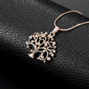 Big Tree Of Life Pendant Necklaces Drilling CZ Zircon Multi Layers Chains Long Necklace Jewelry Gifts For Her - Image 4