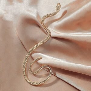 No Hole Ear Clip Vintage Zircon Snake Shaped Earrings for Women - Image 3