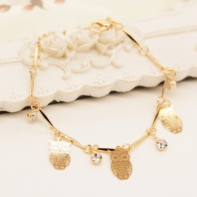 Golden Owl Tassel Bracelet - Image 4