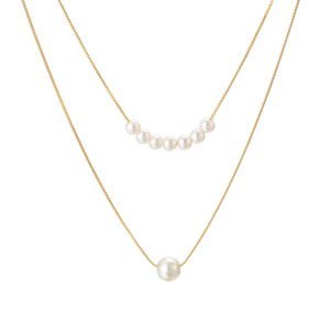 Double Pearl Necklace
