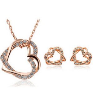 Double Diamond Heart Set