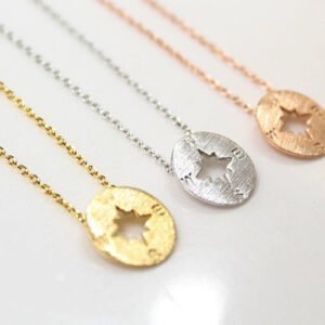Compass Disc Necklace