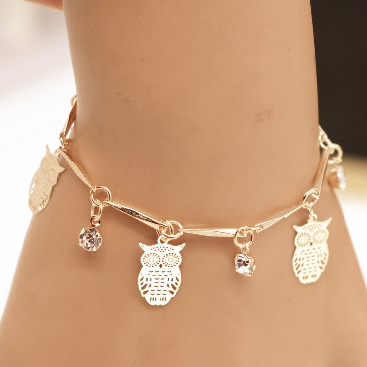 Golden Owl Tassel Bracelet - Image 2