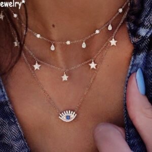 Turkish Eye Layered Necklace