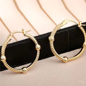 Geometric Round Statement Earrings