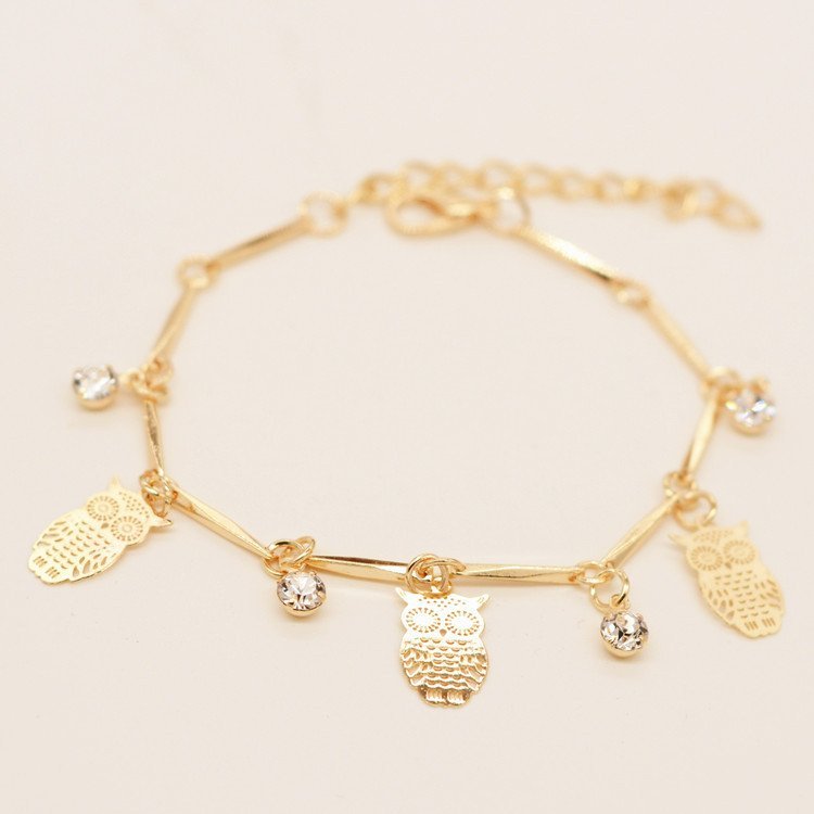 Golden Owl Tassel Bracelet - Image 3