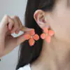 Colorful Flower Studs
