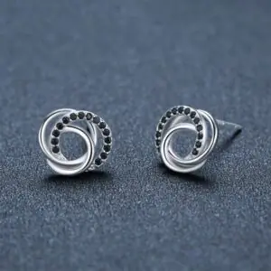 Hollow Multi-Circle Zircon Earrings