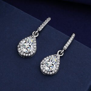 Drop Zircon Earrings